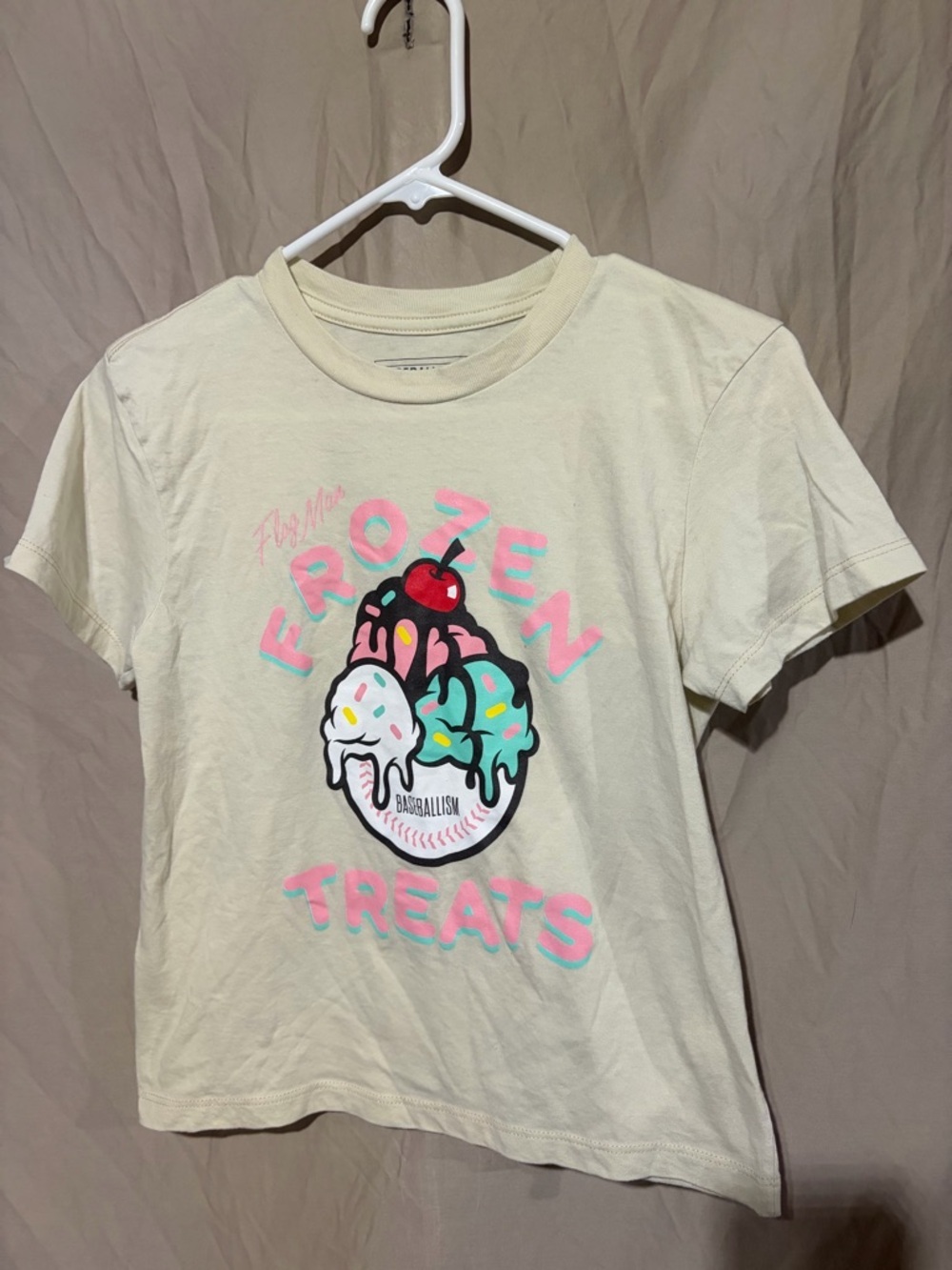 Baseballism Frozen Treats Ice Cream Sundae T-Shirt